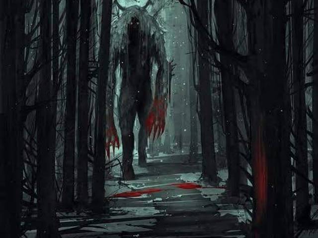 Demonologia, cultura, mitologia , humanidade de Wendigo ( olhos faminto )