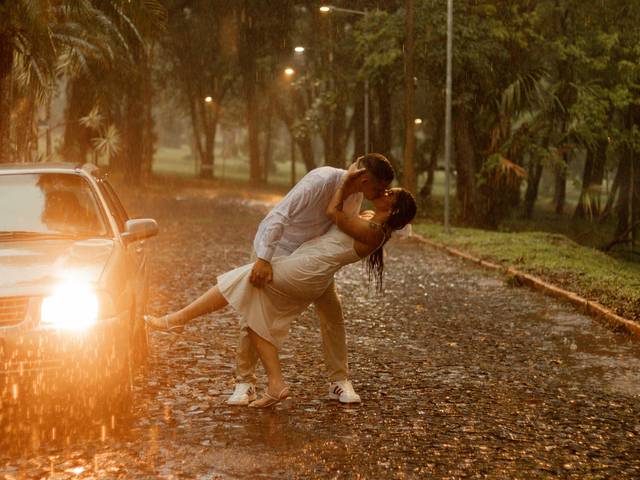 Pré Casamentos de Ana & Igor pré wedding na chuva 