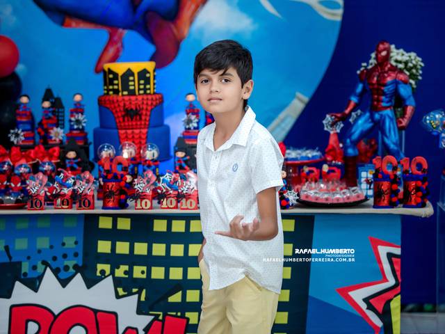 Aniversário Infantil de Aniversário infantil de 10 anos do Joaquim tema Homem-aranha realizado em Araguari-MG