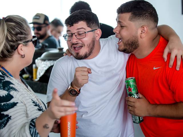 WORK de Sicoob confraternização no flutuante Malibu