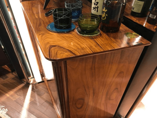 restauro  de Bar giratório anos 60/70 em Caviúna ...