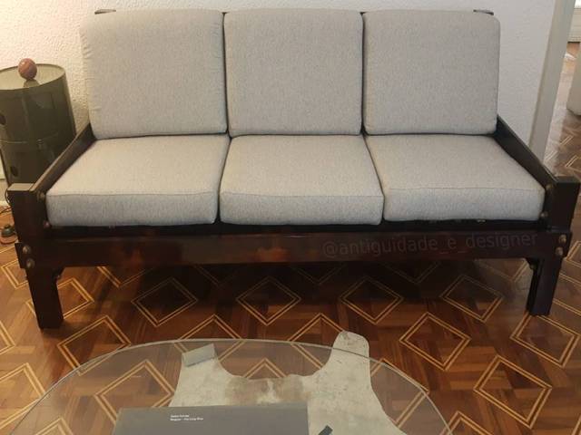restauro  de Sofá em jacarandá maciço ...