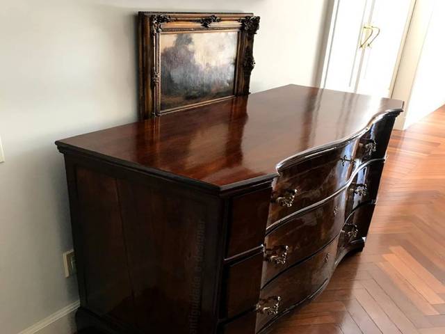 restauro  de Grande cômoda Italiana século XVIII ...