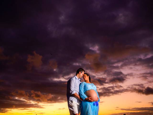 Gestante de Rozangela, Sérgio e Rafael