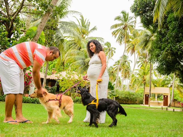 Gestante de Adriele, Didica e Analu