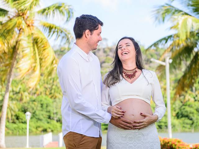 Gestante de Polyana e Vitor