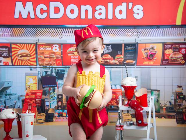 ENSAIO INFANTIL de ENSAIO INFANTIL MAC DONALDS