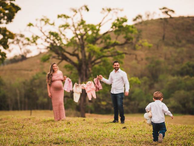 Gestantes de Fran e Pedro - Ensaio Família