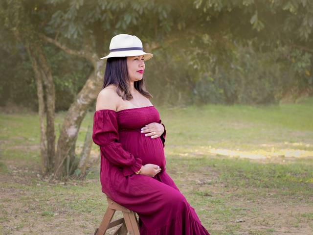 Gestante de Ensaio Gestante Luana