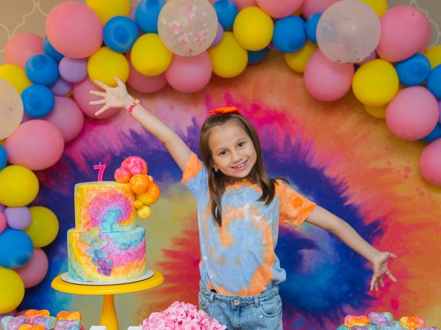 Aniversário Infantil de Festa em Casa - Manu 7 Anos