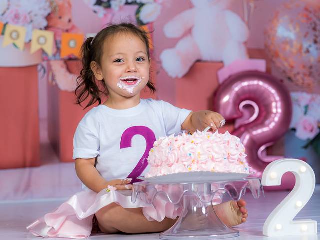 Ensaio Família de Smash de Cake da Rebecca - 2 anos