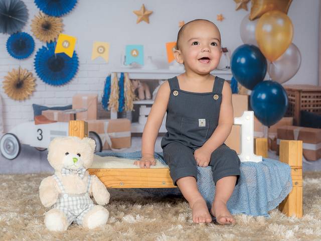 Bebês até 1 ano e Smash de Noah - Smash the cake com banho