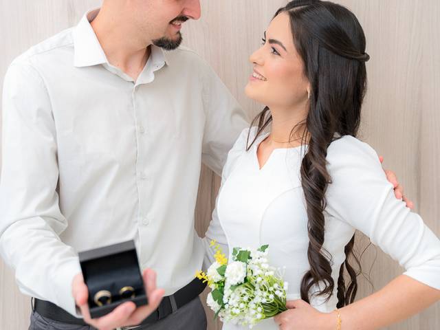 Casamentos e Bodas de Casamento Civil com ensaio no Mirante da Volta do Dedo - Chai e Jonatan