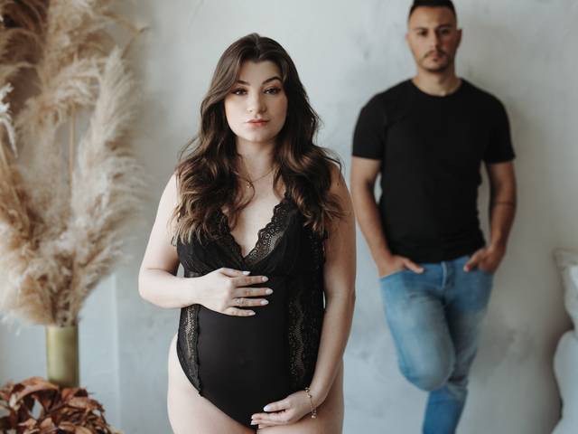 Gestante Estúdio de ENSAIO GESTANTE ESTÚDIO | DARLENE À ESPERA DO DAVI