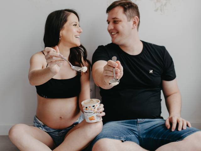 Gestante Estúdio de ENSAIO GESTANTE | RAQUEL - RAFAELA