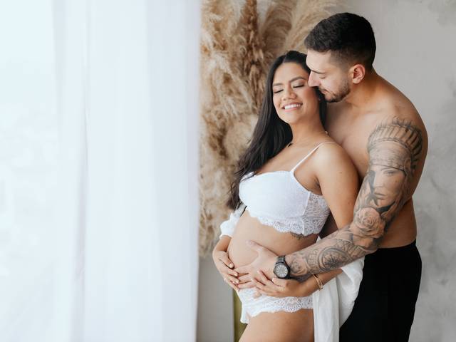 Gestante Estúdio de ENSAIO GESTANTE | MAYARA À ESPERA DO DAVI