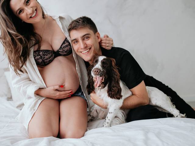 Gestante Estúdio de ENSAIO GESTANTE | MARIANA À ESPERA DA GABRIELA