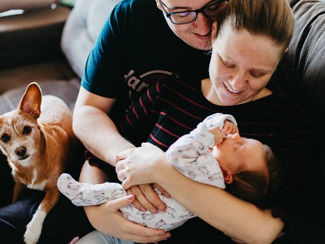 Famílias de ENSAIO FAMÍLIA | Á CHEGADA DA MARIA CLARA