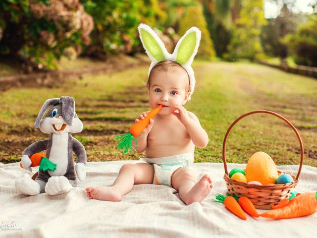 Infantil / Família de Joaquim - Ensaio de Páscoa 2023