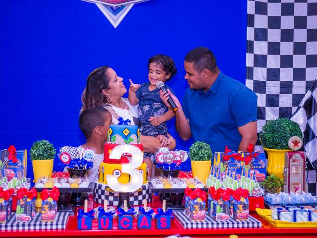 Aniversário Infantil de Aniversário de 3 anos do Lucas