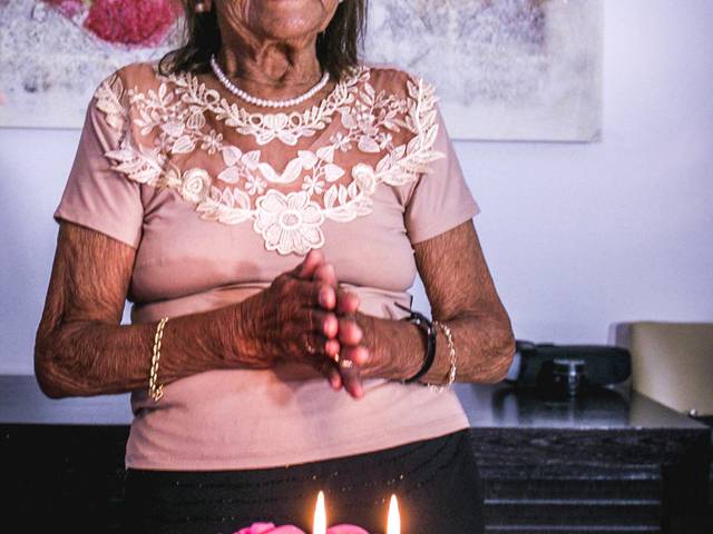 Aniversário Sénior de Aniversário de 90 anos da D. Maria, minha mãe