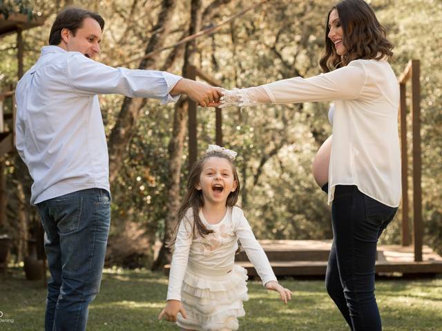 Família de Patrícia, Jorge e Isabela | esperando Laura