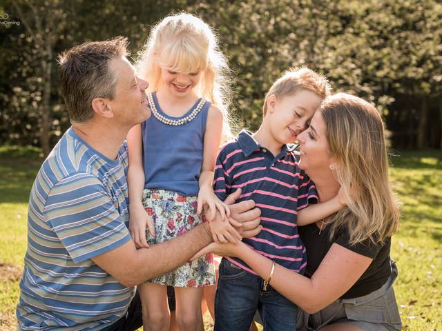 Família de Tici, Juan, Maria Eduarda e João