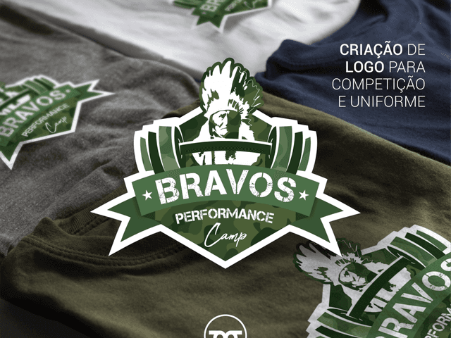 Criação de Logo de Criação de logo para evento - Bravos Performance Camp