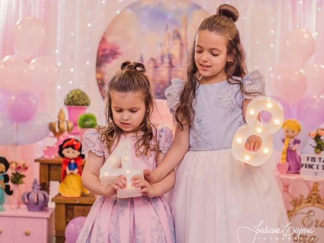 festa infantil de 4º e 8º aniversário de Manuela e Gabriela
