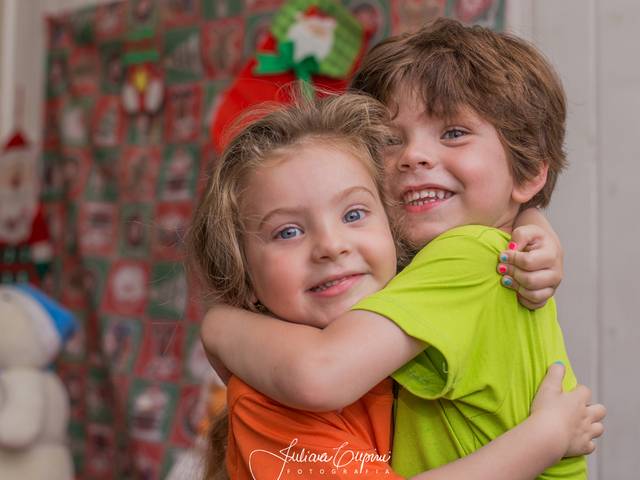 Ensaio infantil de Paixão de Aprender em cliques Natalinos