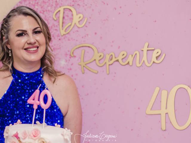 Aniversário da Maturidade de 40º aniversário da Giovana