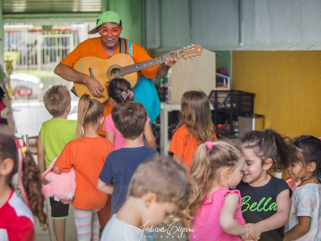 Ensaio infantil de Aula de Musicalização