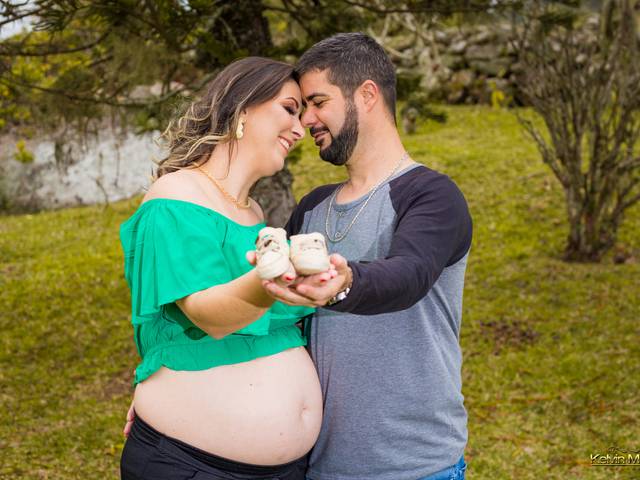 Gestante de Ensaio Ionara e Douglas