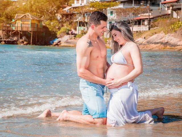 Gestante de Ensaio Camila e Plinio