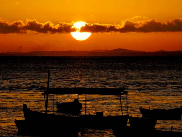 Pôr do Sol de Banco de Imagens
