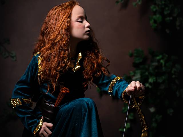 Campanhas Temáticas de Ensaio Infantil da Princesa Merida | Lais 7 Anos