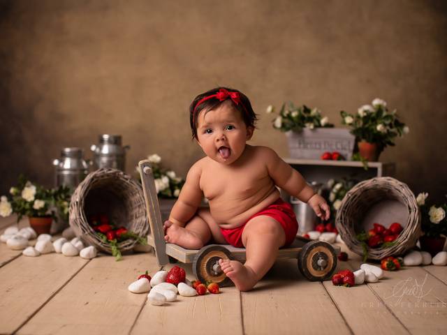 Bebê de 4 a 12 Meses de Ensaio de Bebê de 5 Meses da Beatriz 