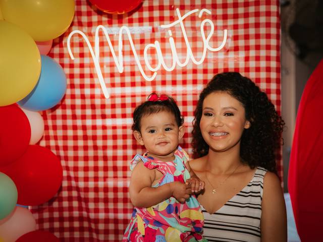 Aniversário Infantil de Maitê - Festa 1 Ano