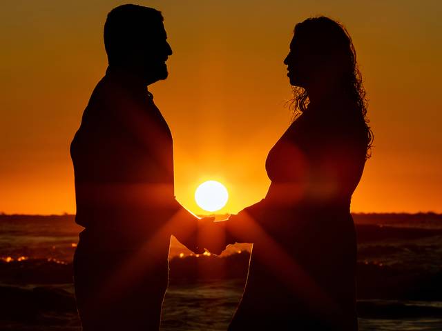 Gestante de Barbara - Ensaio externo ao amanhecer