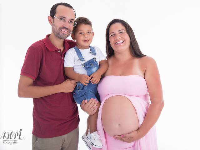 Gestante de Aline - Ensaio Estúdio