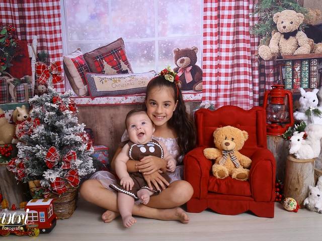 Ensaio Aleatório de Ravy e Maria Eduarda - Ensaio de Natal