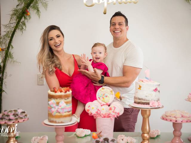 Aniversário Infantil de Sophia - Festa 1 Ano
