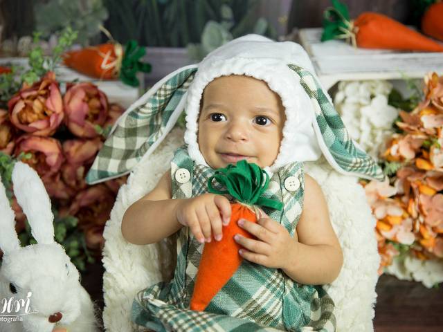 Ensaio Aleatório de Lucas - 3 Meses - Mini Ensaio Páscoa 