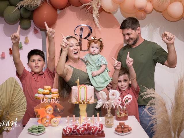Aniversário Infantil de Aniversário Betina 1 Ano