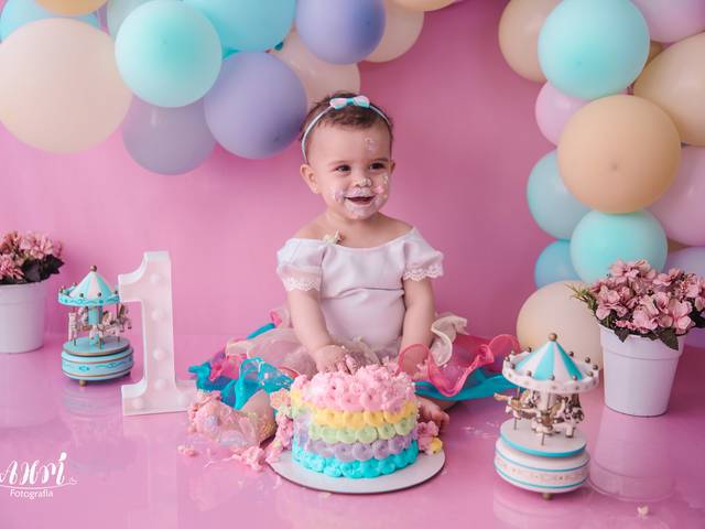 Smash The Cake  / Fruit de Manuela 12º Mês - Smash The Cake