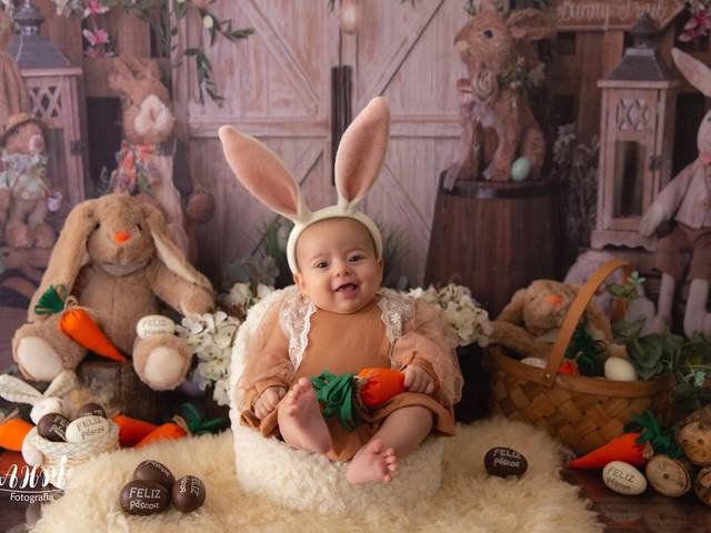 Páscoa 2022 de Manuella 3º Mês