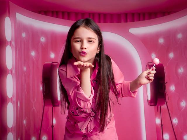 Infantil e Família de Ensaio Barbie - Maria Clara