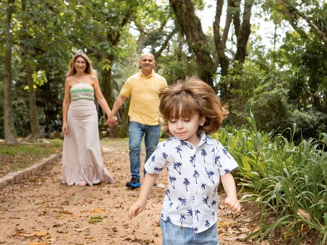 Infantil e Família de Ensaio Pietro - Jardim Botânico