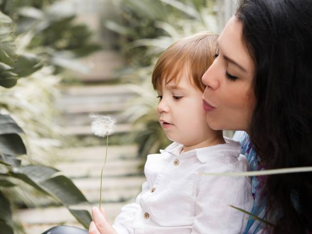 Infantil e Família de Ensaio jardim - Bernardo