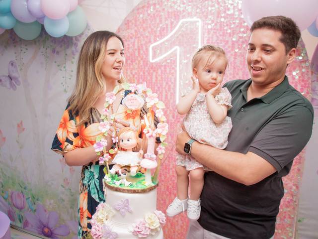 Aniversário Infantil de #1 da Cecília